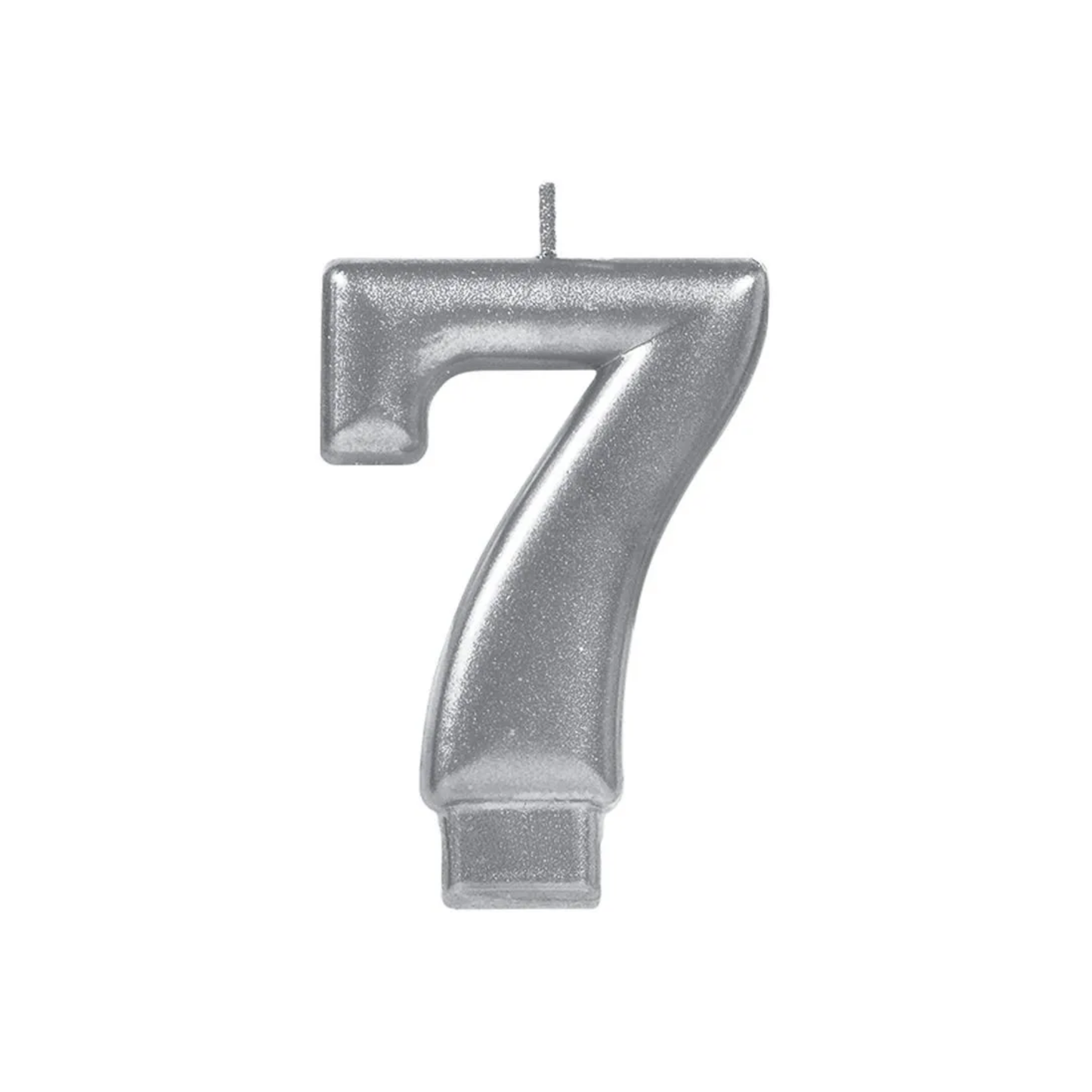 Vela Número Plata 7