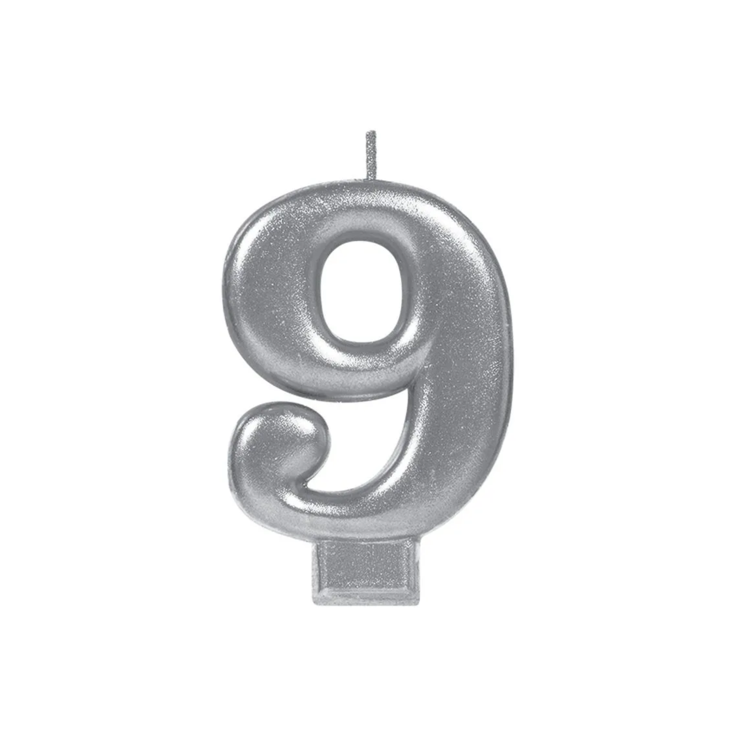 Vela Número Plata 9