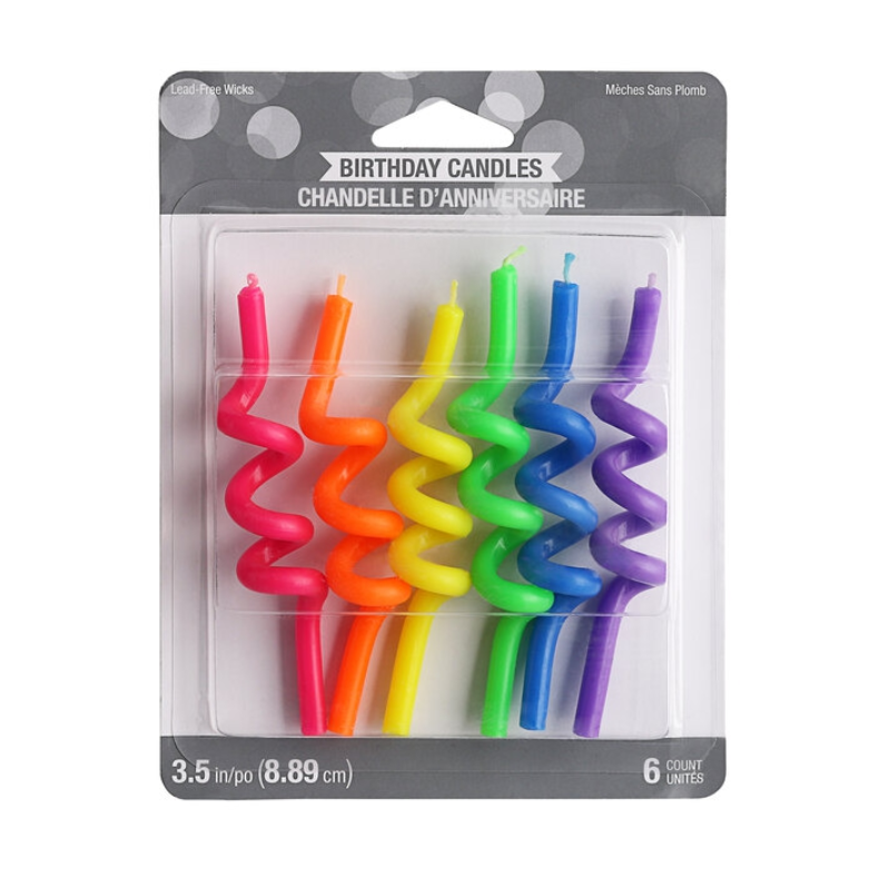 Velas Curly Neon