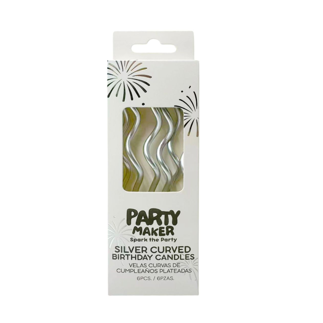 Velas Curvas Plateada