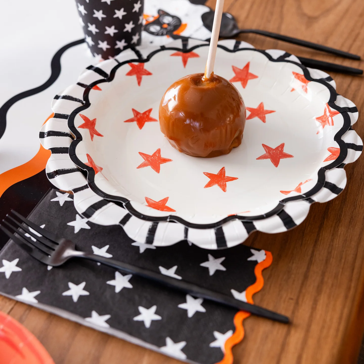 Vintage Halloween Stars Dinner Napkin Set