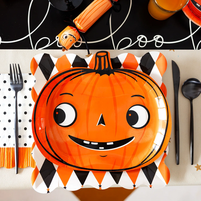 Vintage Pumpkin Plate Set