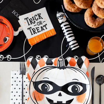 Vintage Trick or Treat Cocktail Napkin