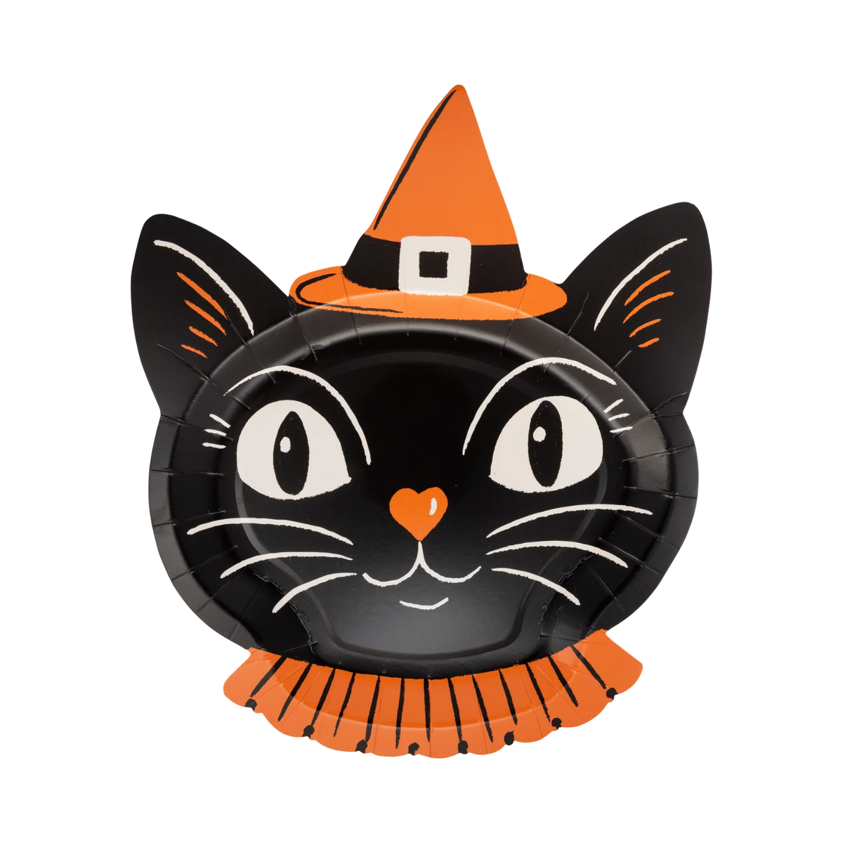 Vintage Witchy Cat Plate