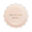 Welcome Baby Pink Plate