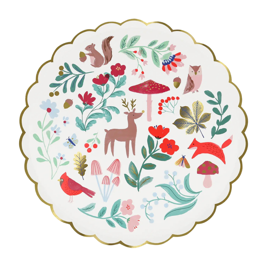 Winter Woodland Dinner Plates