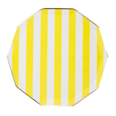 Yellow Stripe Plates