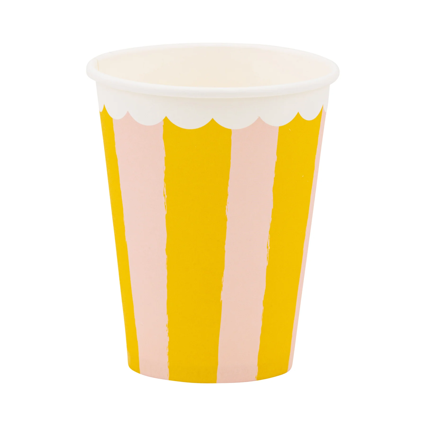 Yellow & Pink Striped Cup