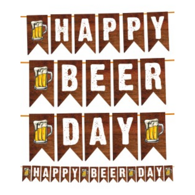 Banderin Happy Beer Day 2.20 m