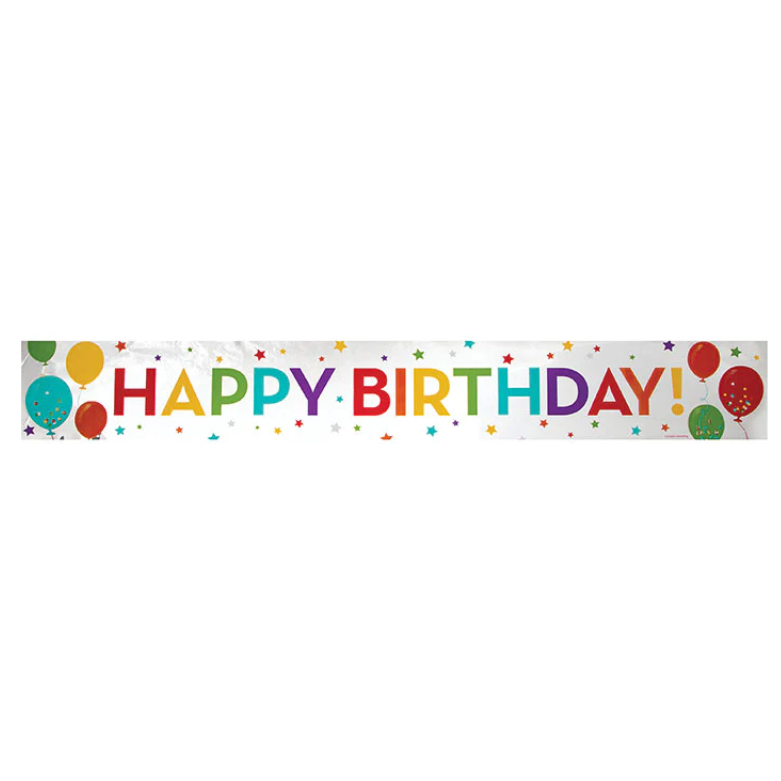 Banner Happy Birthday Colores