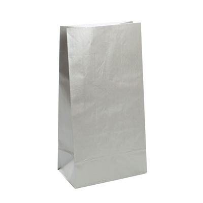 Bolsa de Papel Plateado (12 piezas)