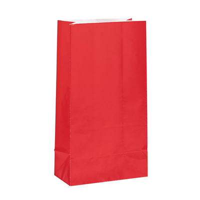 Bolsa de Papel Rojo (12 piezas)