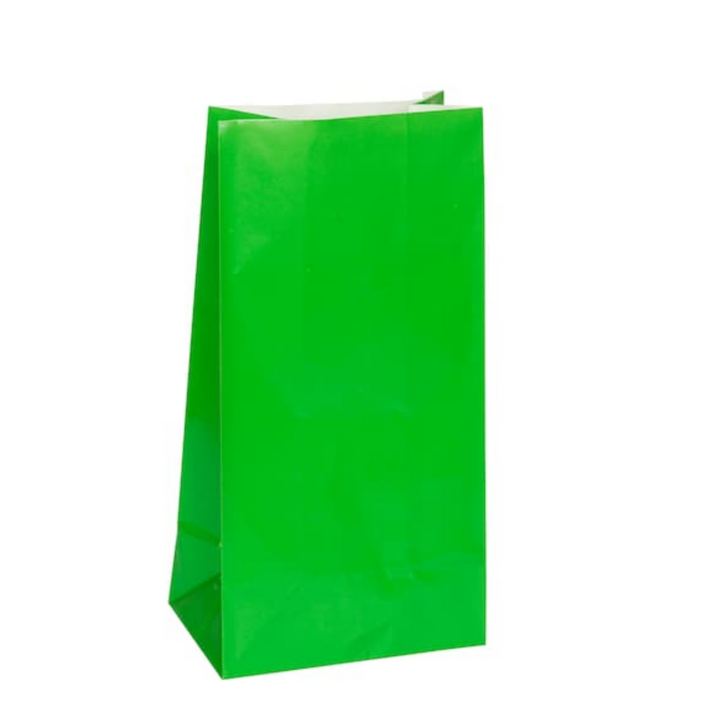 Bolsa de Papel Verde Limon (12 piezas)