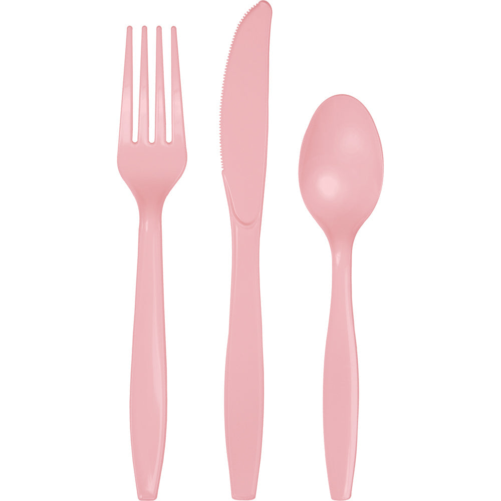 Cubiertos Surtidos Rosa Claro (24 piezas)