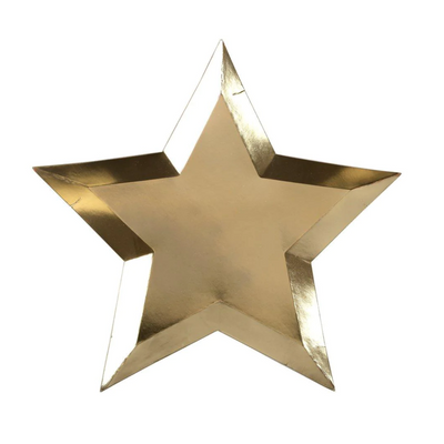 Gold Foil Star Plates