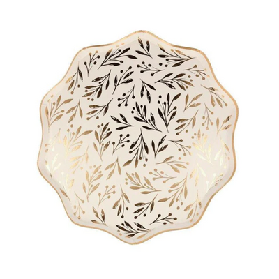 Gold Leaf Dinner Plates