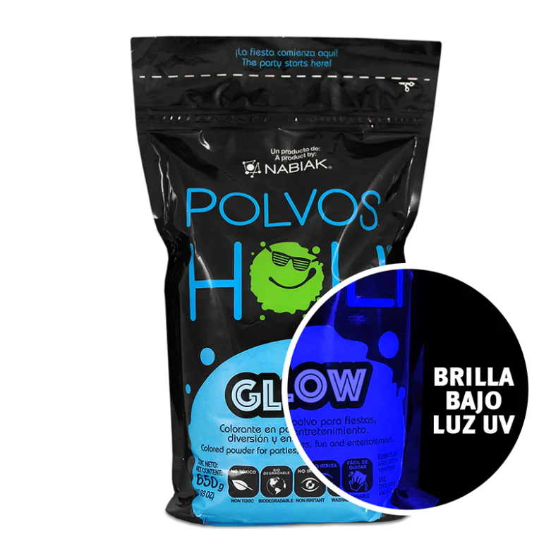 Holi Glow Azul MAXIBOLSA