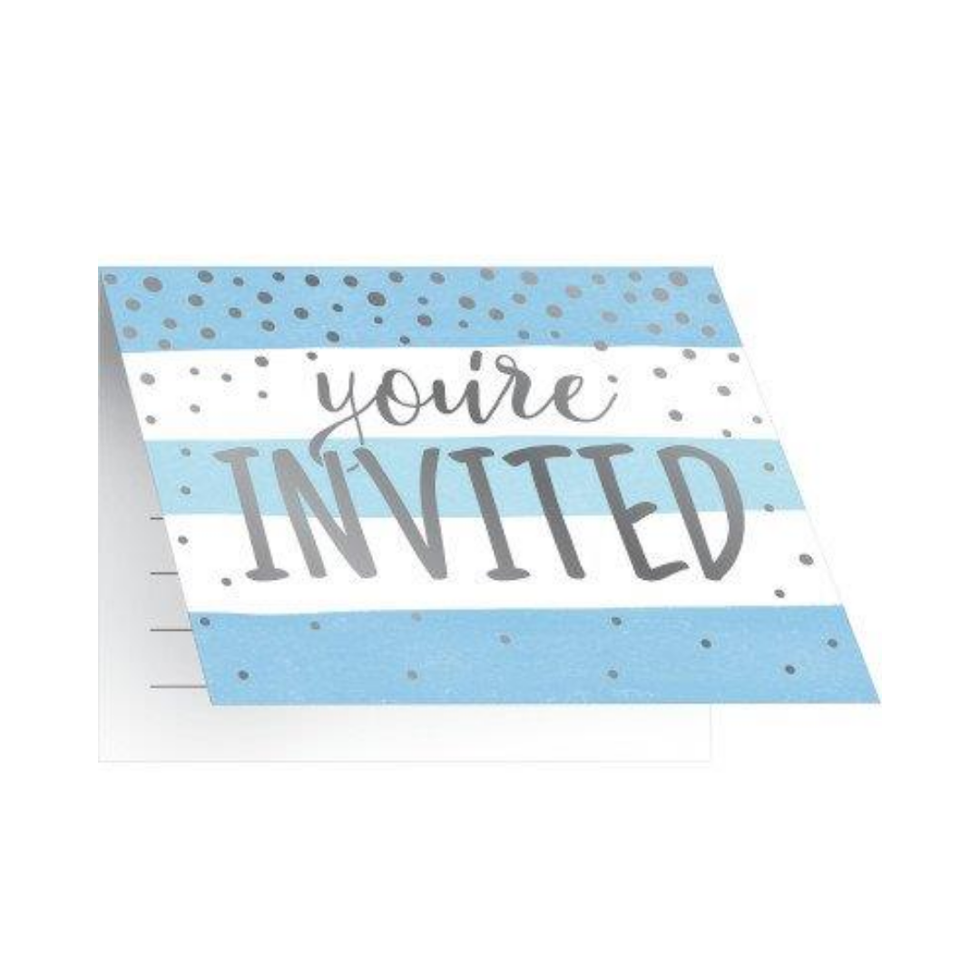 Invitacion Silver and Blue