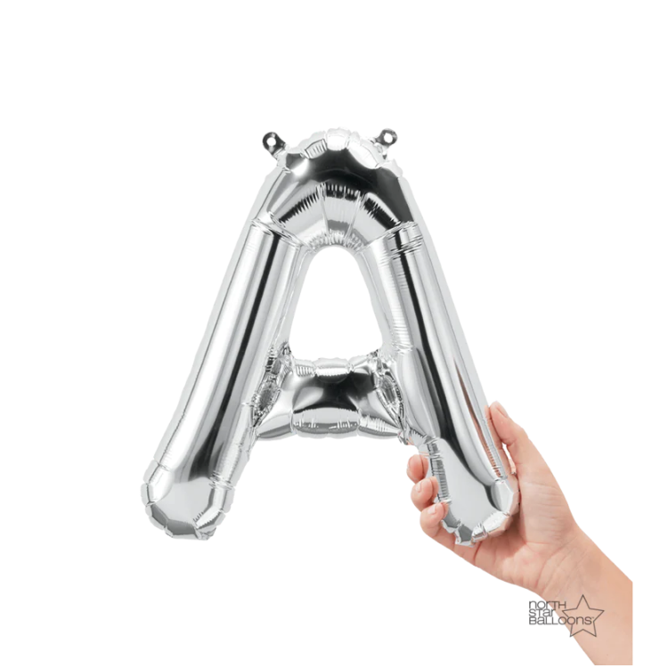 Letra A Plata 14"