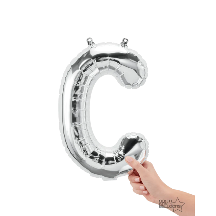 Letra C Plata 14"