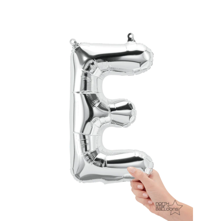 Letra E Plata 14"
