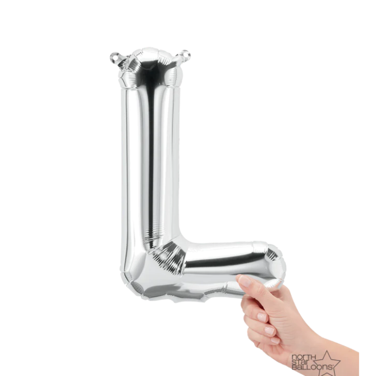 Letra L Plata 14"