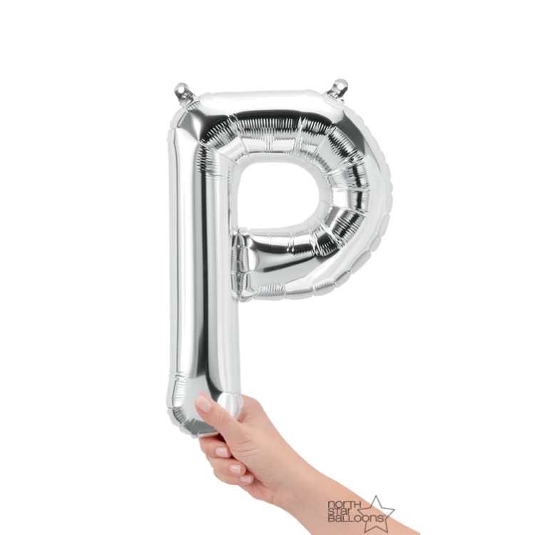 Letra P Plata 14"