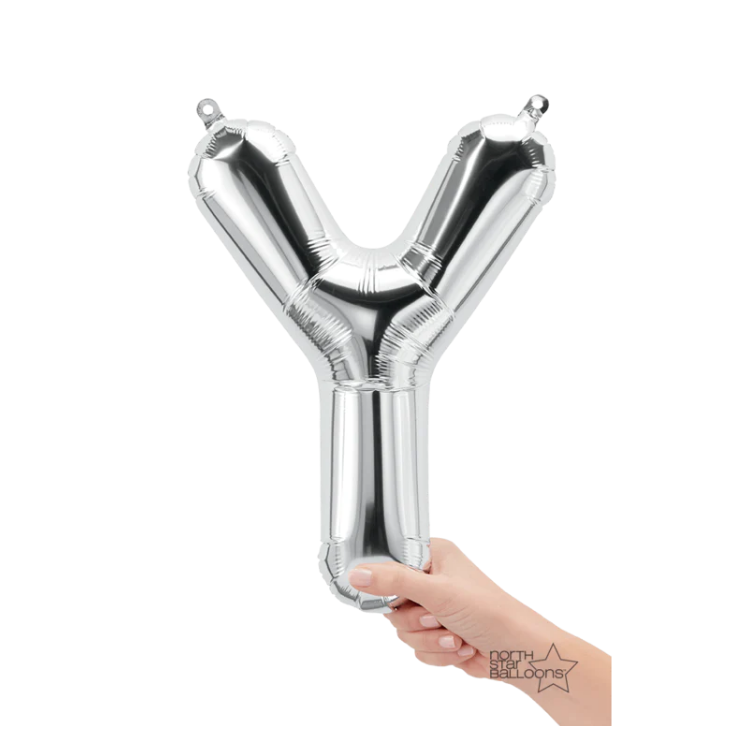 Letra Y Plata 14"