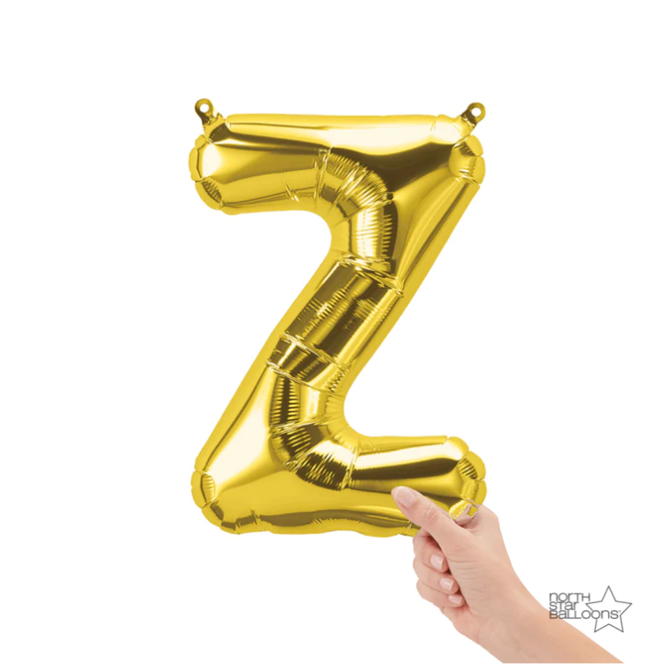 Letra Z Dorado 14"