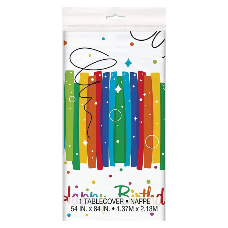 Mantel Rectángular Rainbow Ribbons