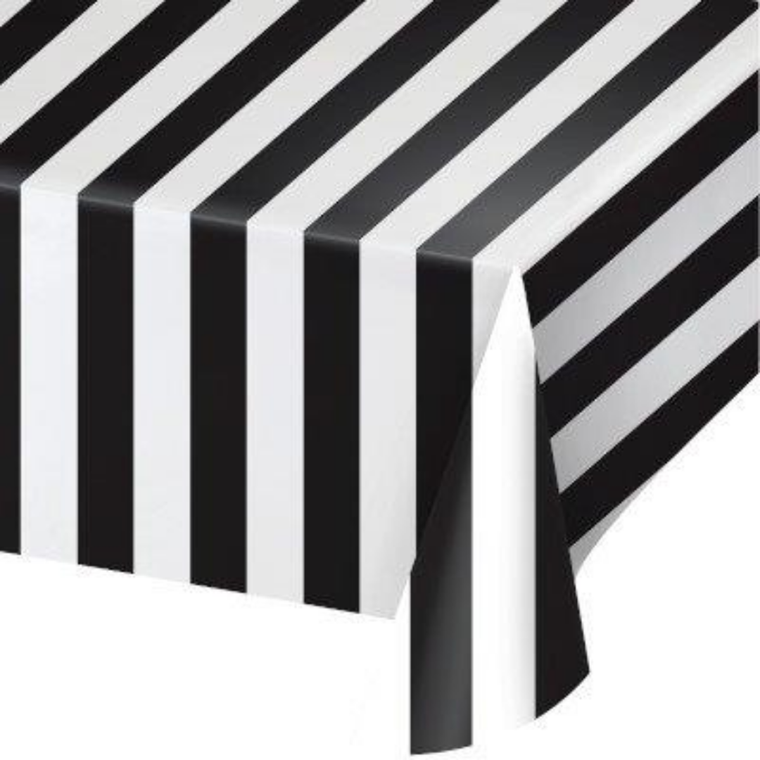 Mantel Rectángulo Black & White Stripes