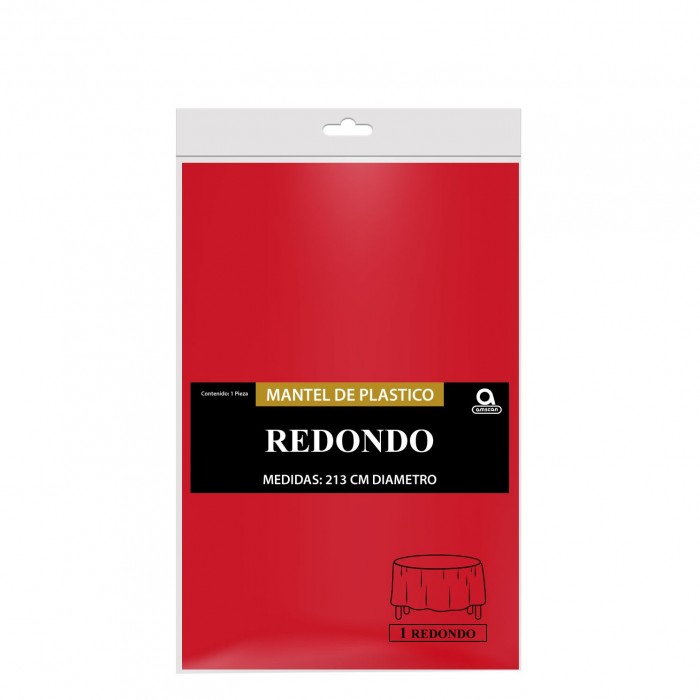 Mantel Redondo Rojo (Amscan)