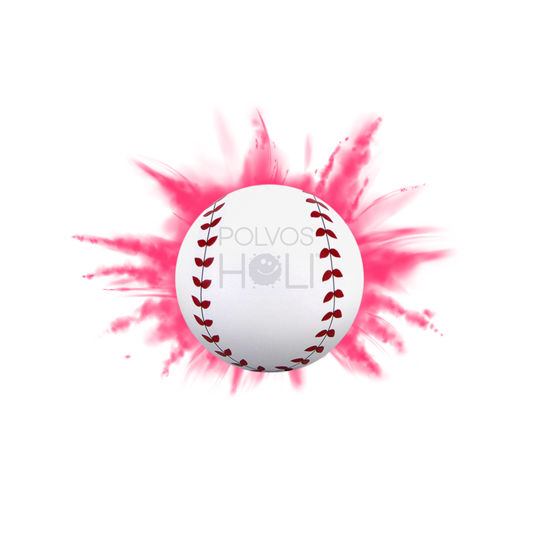 Pelota Baseball Gender Reveal Rosa