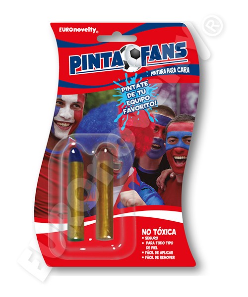Pinta Fan Rojo Azul