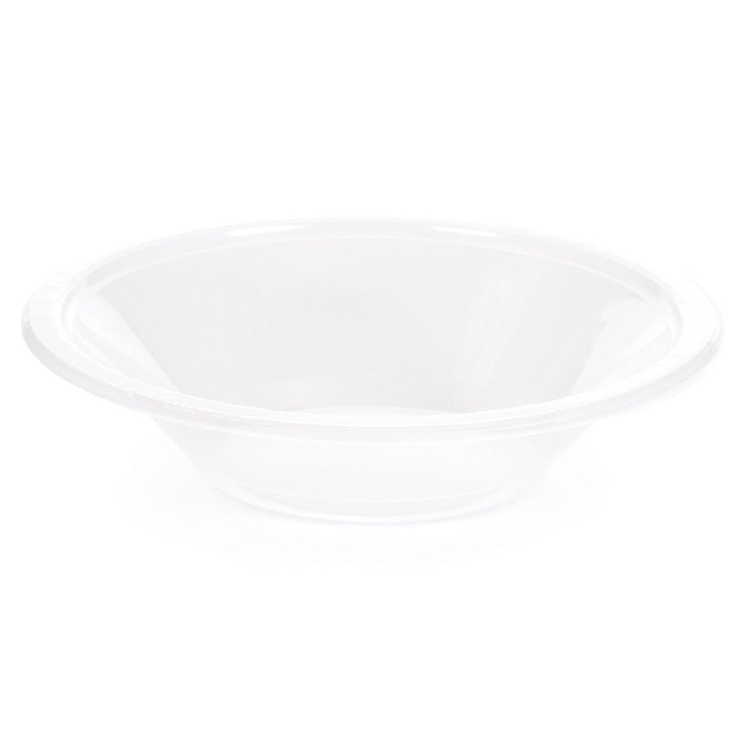 Plastic Bowls 12 oz Transparente (20 pz)