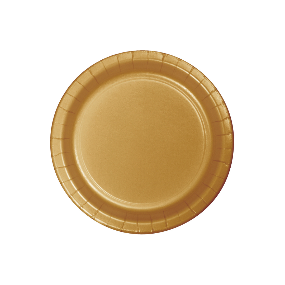 Plato 7' Dorado (24 piezas)