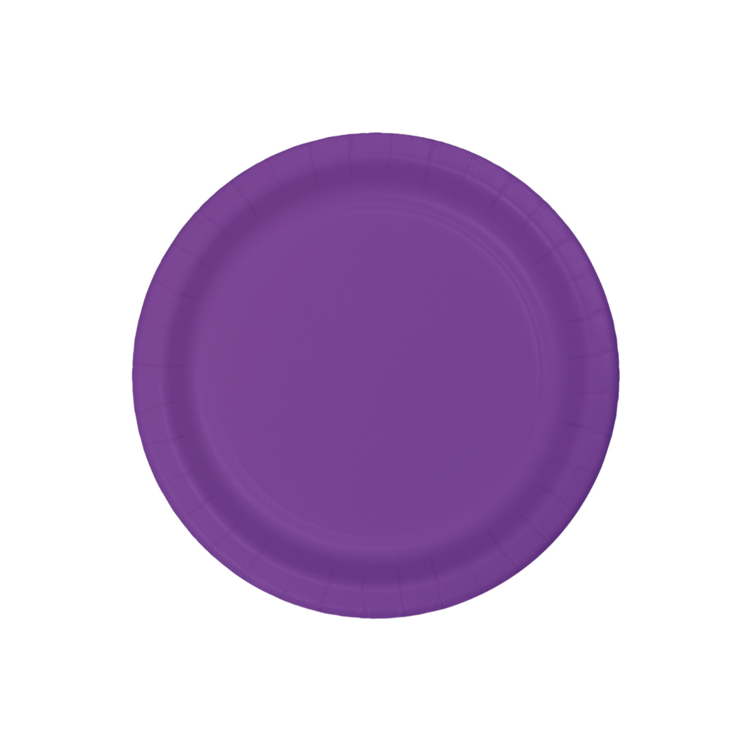 Plato 7' Morado (24 piezas)
