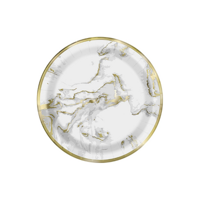 Plato 7" Marble Gold