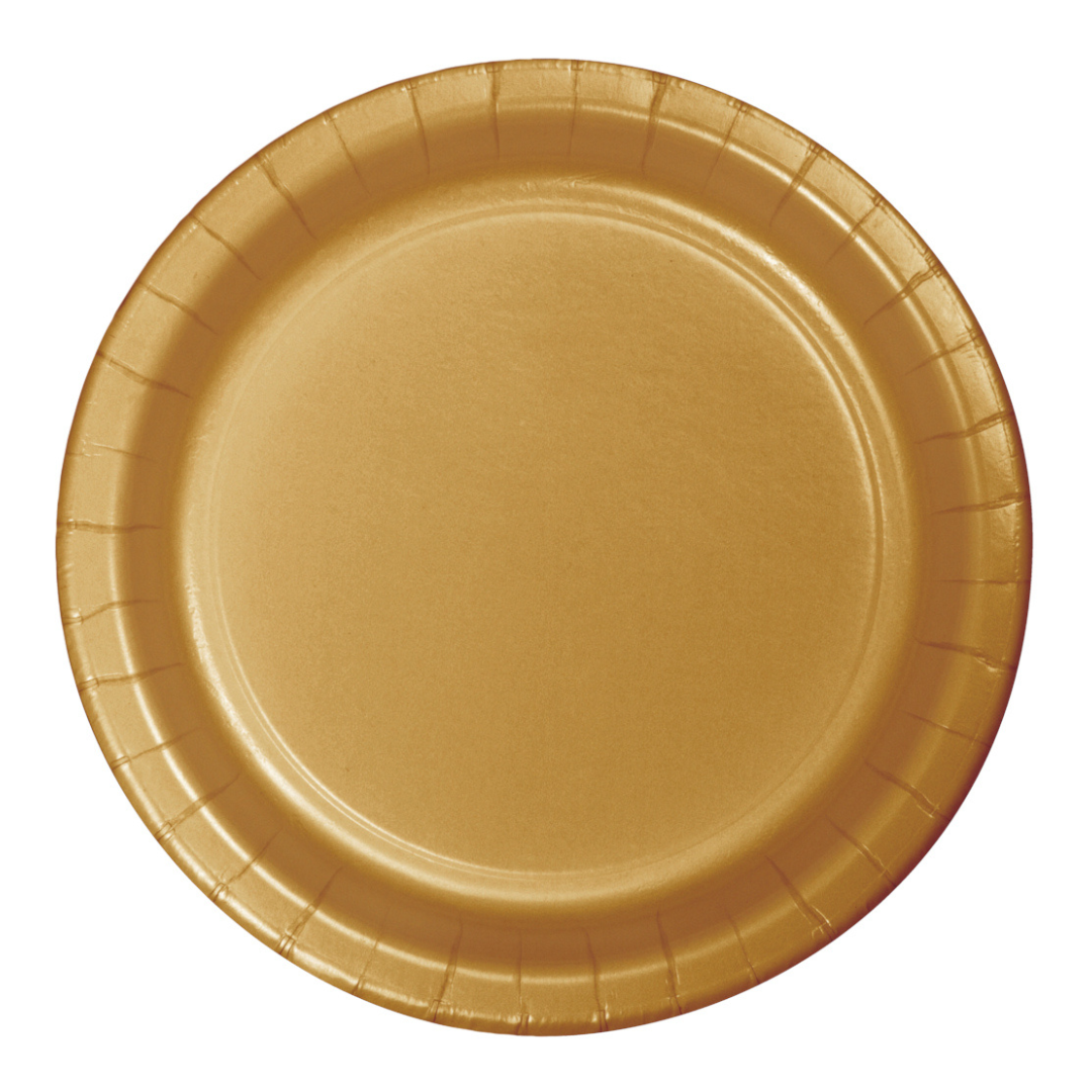 Plato 9' Dorado (24 piezas)
