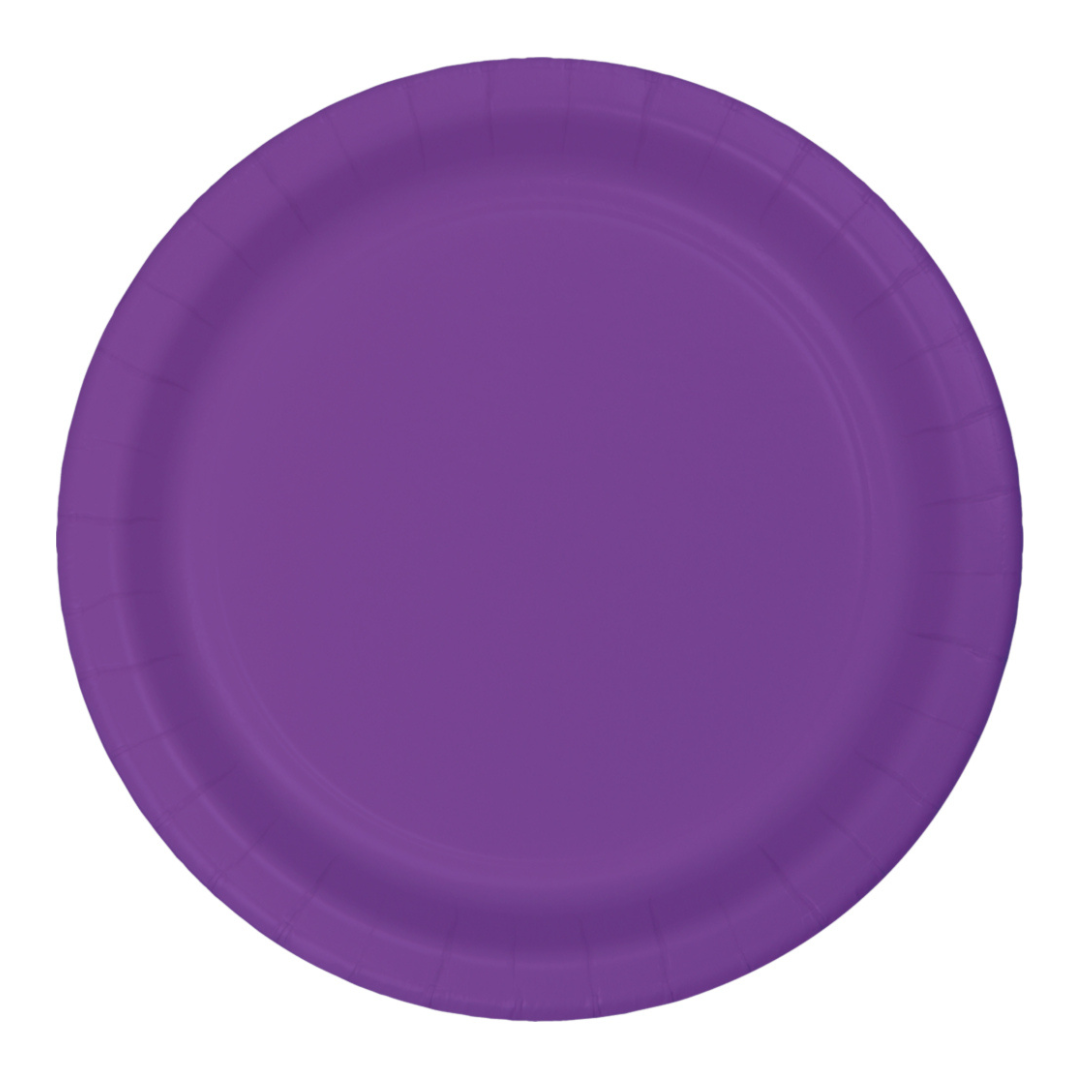 Plato 9' Morado (24 piezas)