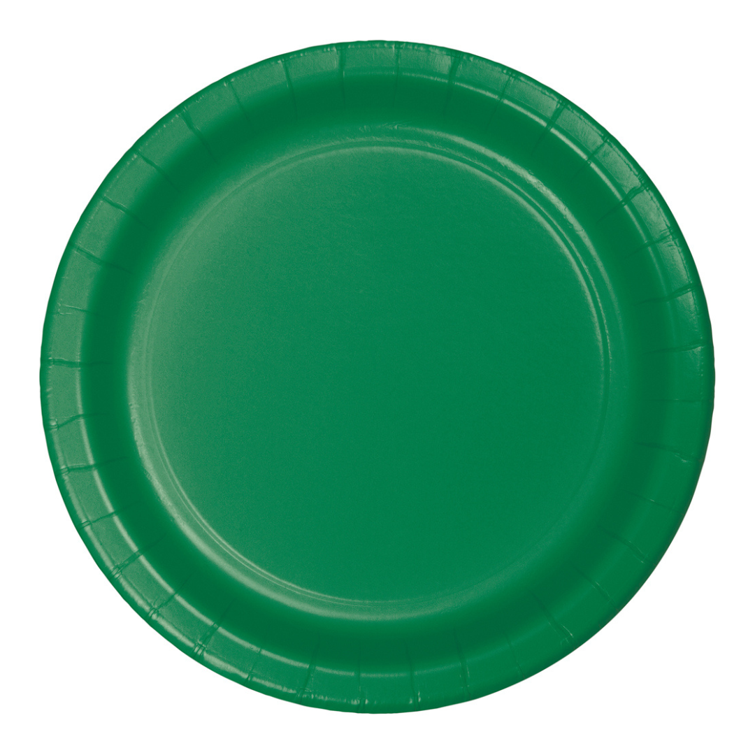 Plato 9' Verde (24 piezas)
