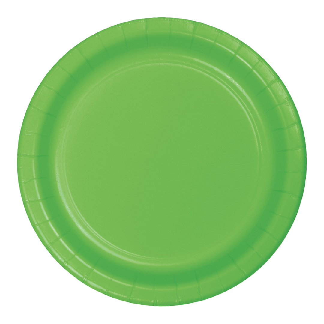Plato 9' Verde Kiwi (24 piezas)