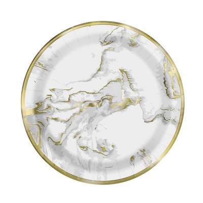 Plato 9" Marble Gold