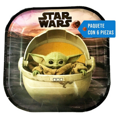 Plato Cuadrado Mandalorian