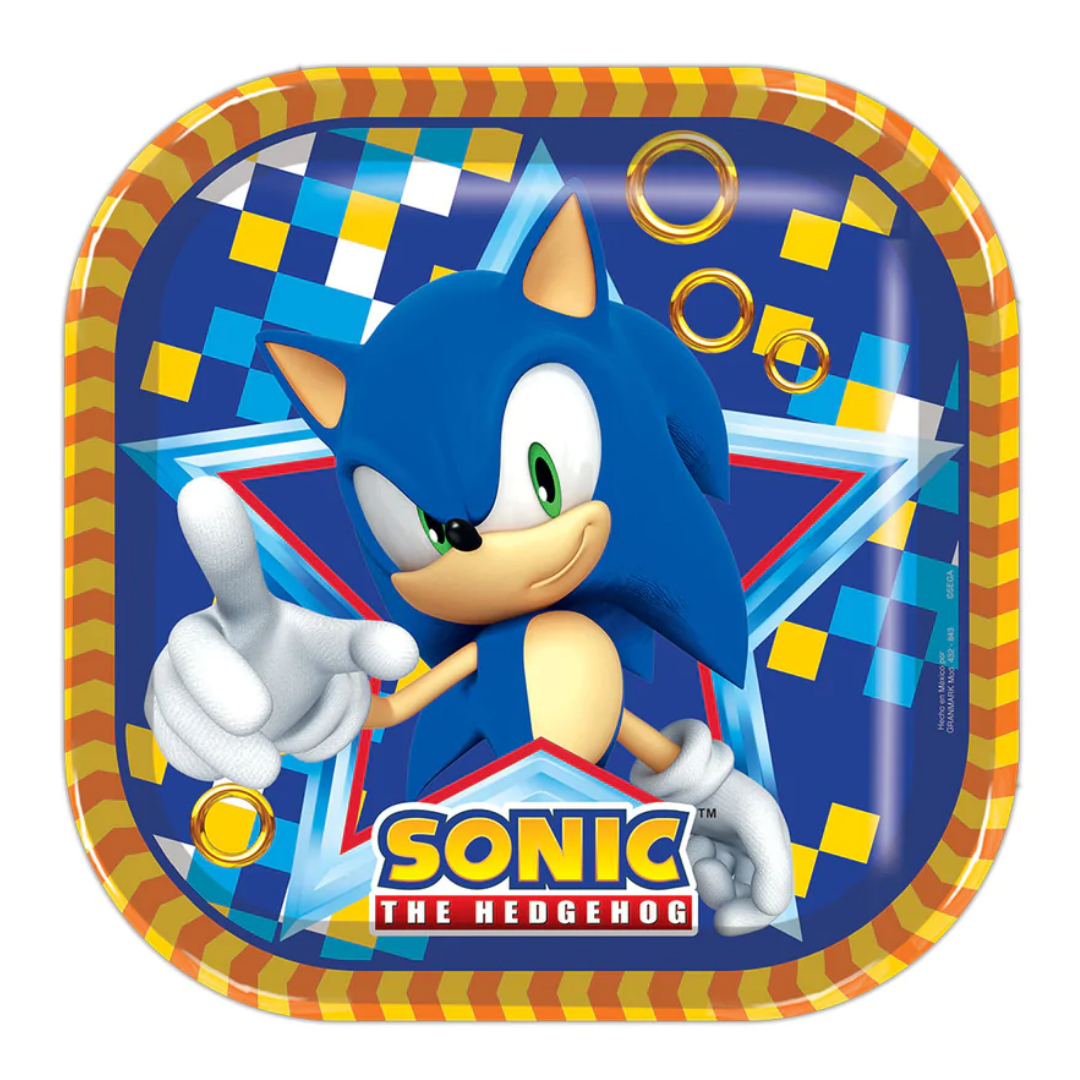 Plato Cuadrado Sonic