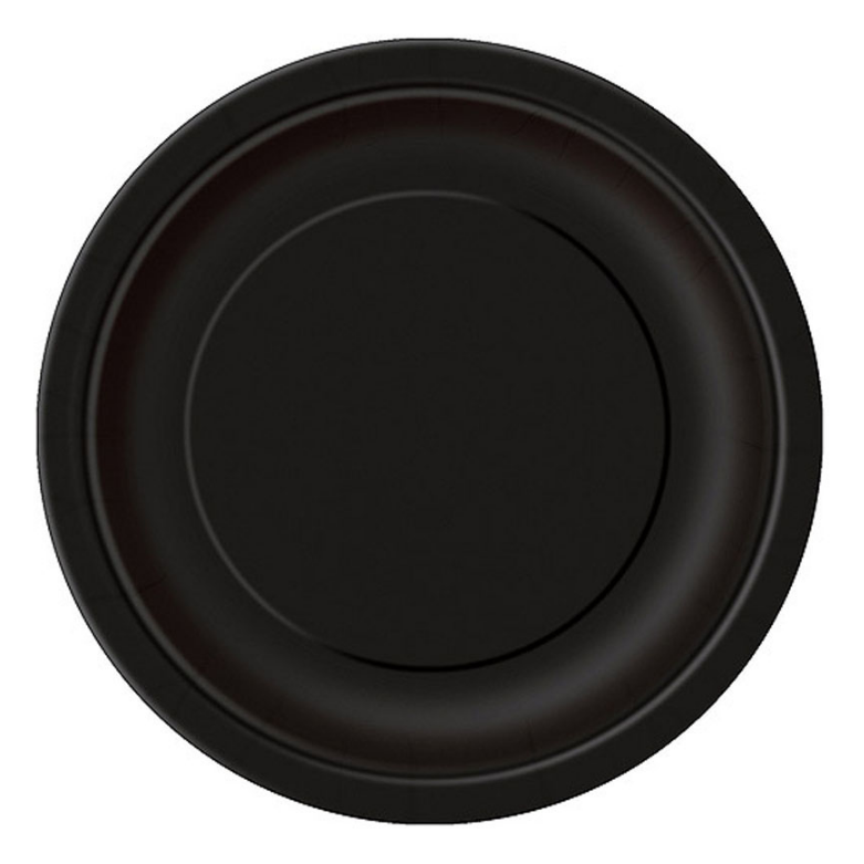 Plato Negro 9"
