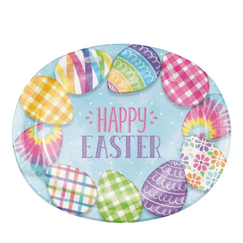 Plato Ovalado Easter Eggs