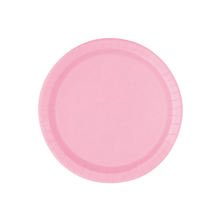 Plato Rosa Pastel 7" Unique