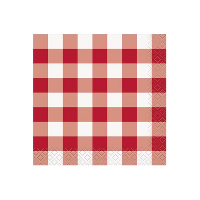 Red Gingham Napkins