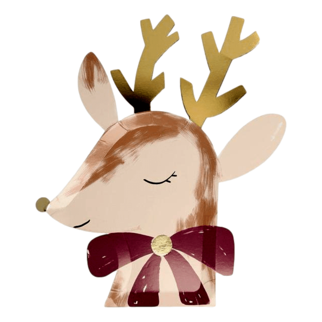 Reindeer With Bow Plates